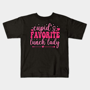 Cupids Favorite Lunch Lady Valentine Day Love Lunch Lady Premium Kids T-Shirt